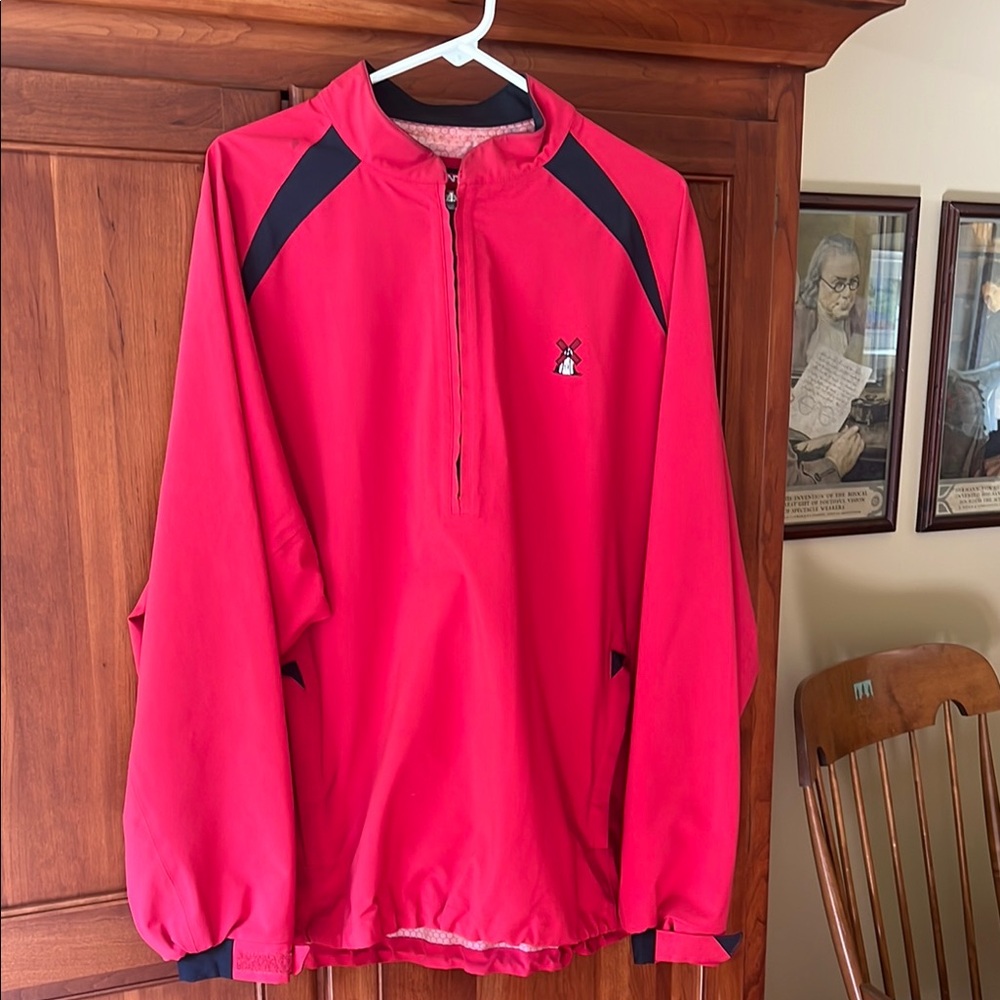 Men's Red Windbreaker Jacket